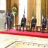 Le président Paul BIYA prononçant son discours d'ouverture en présence des Chefs d'Etat de la CEMAC