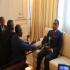 Denis SASSOU N'GUESSO face à la presse à Maya-Maya (Brazzaville)
